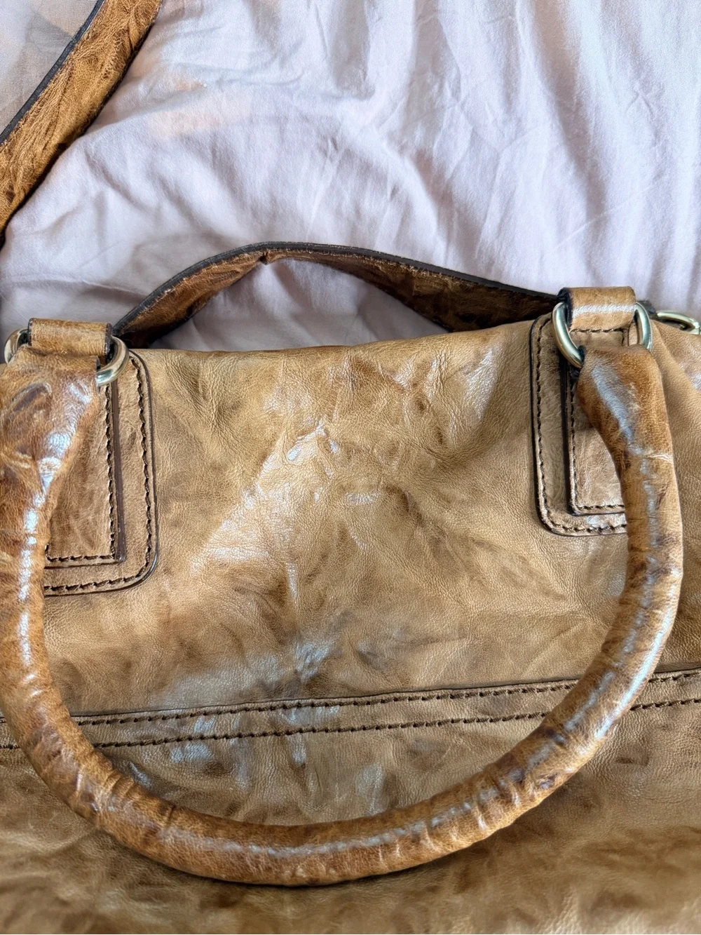 Givenchy Pandora Large Distressed Sheep Leather Shoulder Bag